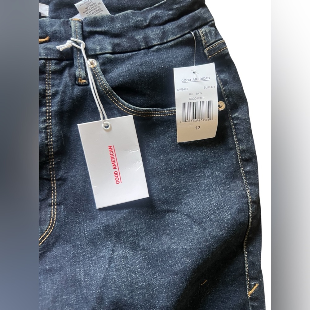 Good American Good Waist High Rise Skinny Jeans | 12 / 31 NWT - Picture 3 of 5